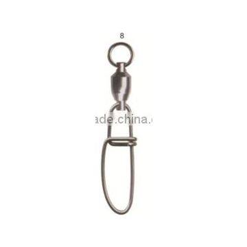 Brass ball bearing fishing swivel with insurance snap