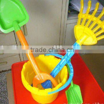 plastic sands busket and shovel for kids