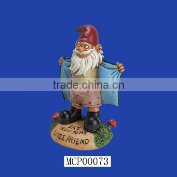 Garden Gnome Pervert Scarface Statue Garden Dwarf