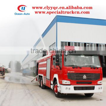 SINOTRUK HOWO 12000 liter remote control fire truck used fire truck for sale