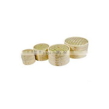 Bamboo Material Multiple Layers Vegetable Cake Basket Steamer photo-4