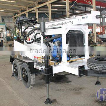 Multi-function Wheel Type Hydraulic Rotary Drilling Rig HF150T photo-3