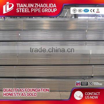 Zinc Coated 200 g - 500 g Hot Dipped Galvanized Square Hollow Section Pipe for Construction Use