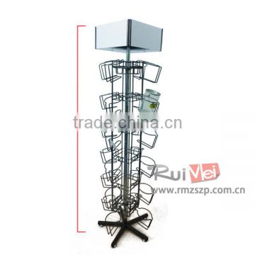 Multi-tier Detachable Floor Standing Display Rack for Jars