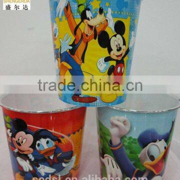 Disney decorative waste paper bins factory 3 bin trash can