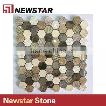 Newstar Hegagon Tiles For Kitchen Design Family Decoration Mosaic photo-3
