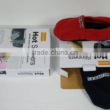 Microwave Heated Slipper Shot Socks Warm Indoor Slippers Hot Sox Hot Booties photo-2