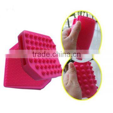 New Arrival!! New design girl face brush comfortable silicone face massage brush