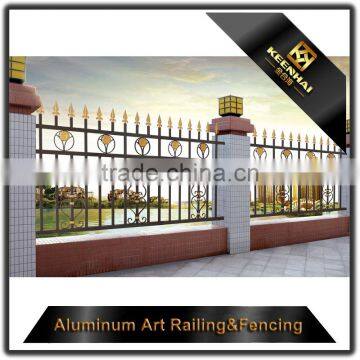 Outdoor Powder Coated Decorative Cast Aluminum Garden Fence