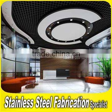 Customed Luxurious Stainless Steel Interior Restaurant Decoration Project photo-2