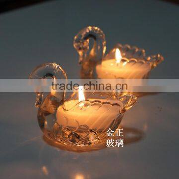 Little Swan Style Glass Candle Holder, Cute Glass Candle Holder photo-3