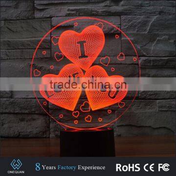 Hot Selling 2017 Amazon 3D Optical Illusion Led Light Bases for Acrylic photo-5