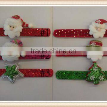 Christmas santa hat Wrist Slap Band wristband costume /party