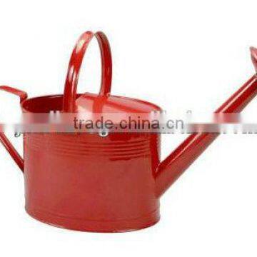 Eco-friendly Oval Metal Watering Can/ Colorful Metal Garden Toys/ Metal Flower Planter photo-2