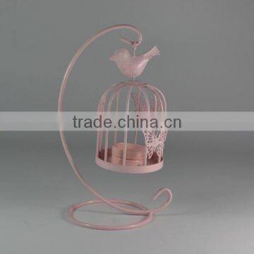 Metal Birdcage Tealight Holder With Stand photo-3
