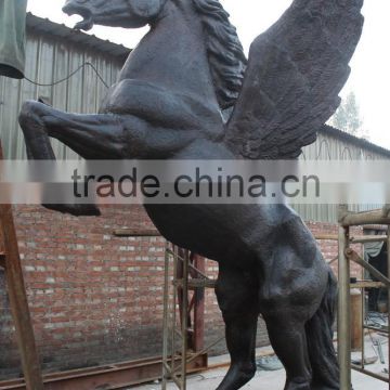 bronze large flying horse sculpture for hotel decoration