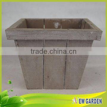 Factory Direct Offered Special Design High Grade Wooden Rectangular Flower Pot photo-5