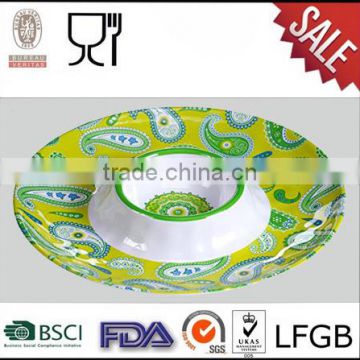 Hot selling top grade melamine egg plate made in china