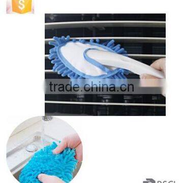 AZO free car duster, mini chenille duster with PP handle