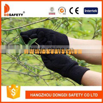 DDSAFETY 2017 Working Safety Glove Brown Jersey Straight Thumb Knit Wrist Working Gloves