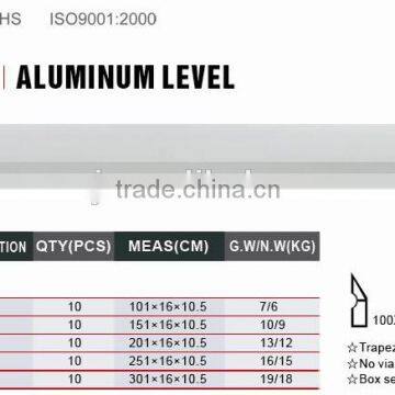 High Quality Screed Level Trapziod Aluminum Spirit Level photo-2