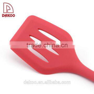 Heat Insulation Silicone Handle Slotted Spatula photo-3