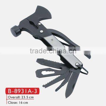 Black transform multi functioanl hatchet wrench hammer spanner screwdriver tool small hammer mill types B-8931A-3