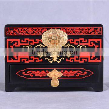 Red Chinese Lacquer Jewelry Boxes/wedding /chinese Style/Decoration photo-4