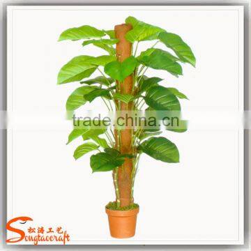 wholesale plastiac potted tree indoor decoration artifiicial green tree fake indoor green tree for sale