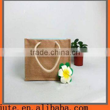 Christmas Fashion Tote Bag Jute Fabric Recycling Shopping Bag photo-2