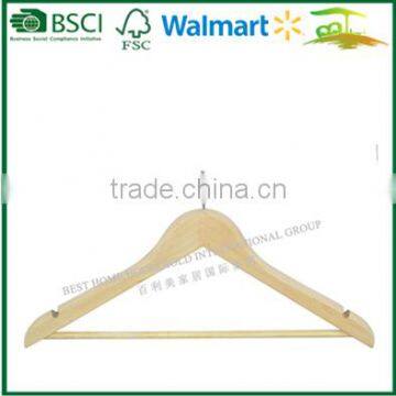 Factory Price P66N-AR WOOD HANGER ,NATURAL WOOD CLOTHES HANGER