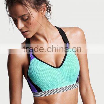 Sexy Different Kinds of Sports Wear Bra and Panty New Design High Quality Sports Bra With Color Combination HSb7274 photo-2