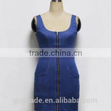 Denim Jeans Dress for Women Casual Dress Jeans ,blue Suspender Skirt Jeans Dress photo-4