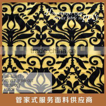 100% POLY VELVET BURN OUT FABRIC photo-4