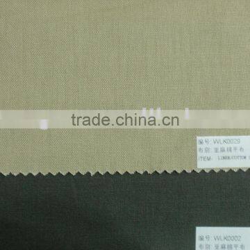 45% cotton 55% linen sheeting fabric, linen cotton fabric