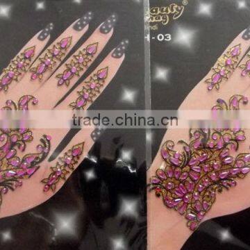 HAND glitter BODY TATTOO