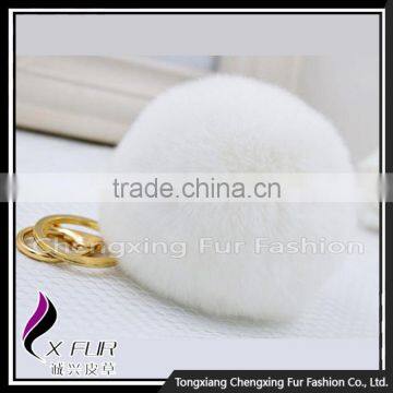 CX-R-09 Genuine Rex Rabbit Fur Promotion Keychain photo-2