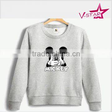 Crew Neck Fleece Sweatshirt Wholesale Cotton Crew Neck Sweatshirt