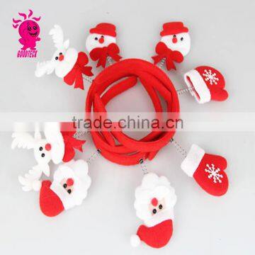 Hot sale 2015 christmas snow hair hoop,cute hair hoop