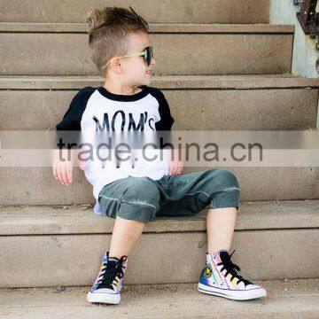 Summer Playful And Funny Raglan T-shirts Created For Kids Clothes In China photo-3