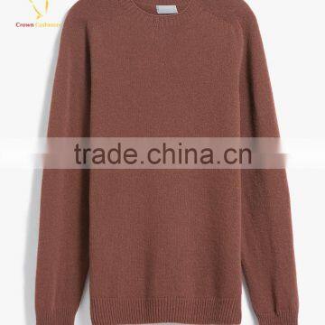 Brown Cashmere Knitted Jumper Men Sweater Knitwear photo-5