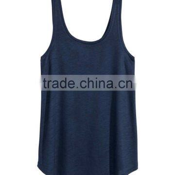 Cotton Curve Hem Ladies Stringer Vest