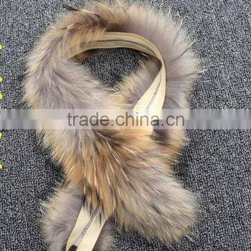 BBG-H-7 Wholesale Real Colorful Raccoon Fur Trim for Women's Shoes&Boots Welt With Factory Price photo-5