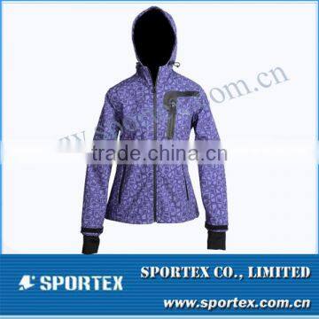Functional Xiamen Sportex ladies' softshell jacket, softshell jackets, softshell clothes OEM#YC13049
