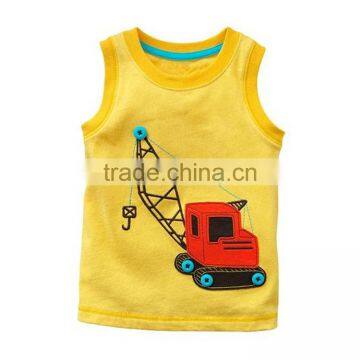 Wholesale Cotton Fashion Latest Custom Tank Top Printing For Children Clothing photo-5
