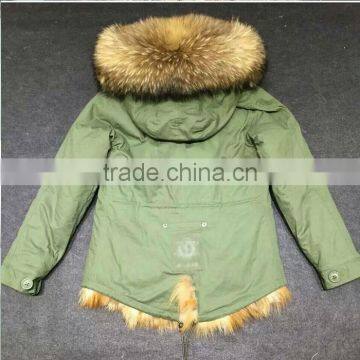 Myfur Natural Real Raccoon Fur Hood China Factory Price Parka Wholesale photo-3