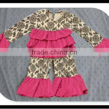 Toddler Girl Open-Seat Pink Ruffles Romper Baby Flower Bow Onesie Cotton Ruffles Ropa Para Bebey photo-5