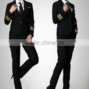 Chinos Airline Uniform OEM Service Uniforme Piloto Mujer for Woman Polit photo-6