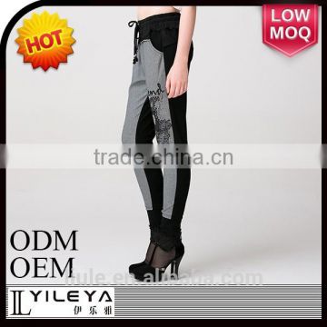 hot selling elastic waist tight korean fashion pants