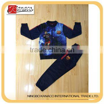 100% Polyester Top Quality Fabric Comfortable Football Sets